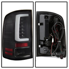 Cargar imagen en el visor de la galería, Spyder 07-13 GMC Sierra 1500 V2 Light Bar LED Tail Lights - Black (ALT-YD-GS07V2-LBLED-BK)