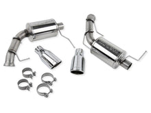Cargar imagen en el visor de la galería, Roush 2011-2014 Ford Mustang V6 Enhanced Sound Dual Axle-Back w/ Round Tips
