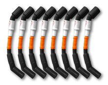 Cargar imagen en el visor de la galería, Kooks 10mm Spark Plug Wires - Orange w/Black Boots (8 pc. Set)