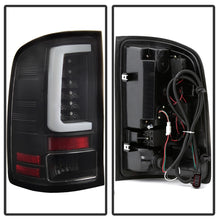Cargar imagen en el visor de la galería, Spyder 07-13 GMC Sierra 1500 V2 Light Bar LED Tail Lights - Black (ALT-YD-GS07V2-LBLED-BK)