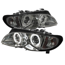 Cargar imagen en el visor de la galería, Spyder BMW E46 3-Series 02-05 4DR Projector Headlights 1PC LED Halo Chrm PRO-YD-BMWE4602-4D-AM-C