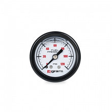 Cargar imagen en el visor de la galería, Grams Performance Universal 0-120 PSI Fuel Pressure Gauge - White Face
