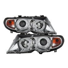 Cargar imagen en el visor de la galería, Spyder BMW E46 3-Series 02-05 4DR Projector Headlights 1PC LED Halo Chrm PRO-YD-BMWE4602-4D-AM-C