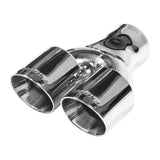 Flowmaster Exhaust Tip - 3 in. Dual Out Angle Cut - Fits 3 in. Tubing - Weld On