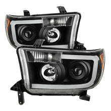 Cargar imagen en el visor de la galería, xTune Toyota Tundra 07-13 LED Light Bar Projector Headlights Black PRO-JH-TTU07-LED-BK