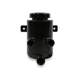 Holley Power Steering Remote Reservoir - Black Aluminum with Bracket