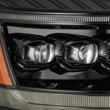 Cargar imagen en el visor de la galería, AlphaRex 06-08 Ram 1500HD NOVA LED Proj Headlights Plank Style Alpha Blk w/Seq Signal/DRL/Amber LED