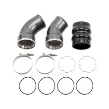Cargar imagen en el visor de la galería, Wehrli 06-10 Chevrolet 6.6L LBZ/LMM Duramax Passenger Side 3.5in Intercooler Pipe - Gloss Black
