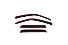Cargar imagen en el visor de la galería, AVS 00-04 Nissan Frontier Crew Cab Ventvisor In-Channel Front &amp; Rear Window Deflectors 4pc - Smoke