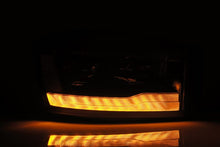 Cargar imagen en el visor de la galería, AlphaRex 06-08 Dodge Ram 1500HD LUXX LED Projector Headlights Plank Style Alpha Blk w/Seq Signal/DRL