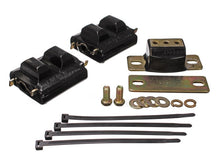 Cargar imagen en el visor de la galería, Energy Suspension 73-92 Chevrolet Camaro Black Motor and Transmission Mounts; Zinc Finish