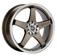 Cargar imagen en el visor de la galería, Enkei EV5 17x7 5x100/114.3 38mm Offset 72.6 Bolt Diameter Matte Bronze w/ Machined Lip Wheel