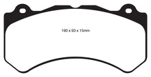 Cargar imagen en el visor de la galería, EBC 16+ Cadillac ATS-V 3.6 Twin Turbo Yellowstuff Front Brake Pads