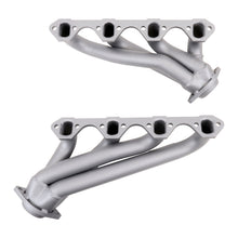 Cargar imagen en el visor de la galería, BBK 79-93 Mustang 351 Swap Shorty Unequal Length Exhaust Headers - 1-5/8 Titanium Ceramic