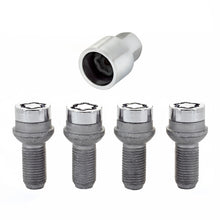 Cargar imagen en el visor de la galería, McGard Wheel Lock Bolt Set - 4pk. (Radius Seat) M14X1.5 / 17mm Hex / 27.0mm Shank Length - Chrome