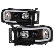 Cargar imagen en el visor de la galería, Spyder 02-05 Dodge Ram 1500 Light Bar Projector Headlights - Black (PRO-YD-DR02V2-LB-BK)