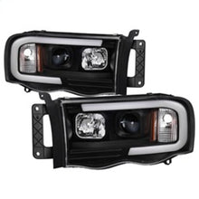 Cargar imagen en el visor de la galería, Spyder 02-05 Dodge Ram 1500 Light Bar Projector Headlights - Black (PRO-YD-DR02V2-LB-BK)