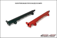 Cargar imagen en el visor de la galería, AMS Performance 08-15 Mitsubishi EVO X CNC Machined Aluminum Fuel Rail w/Pulsation Dampener - Black
