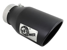 Cargar imagen en el visor de la galería, aFe Diesel Exhaust Tip Bolt On Black 4in Inlet x 6in Outlet x 12in