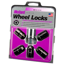 Cargar imagen en el visor de la galería, McGard Wheel Lock Nut Set - 5pk. (Cone Seat) 1/2-20 / 3/4 &amp;13/16 Dual Hex / 1.46in. Length - Black