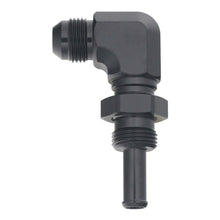 Cargar imagen en el visor de la galería, DeatschWerks 8AN Male Flare to Straight 3/8in Single Hose Barb - Anodized Matte Black