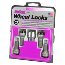 Cargar imagen en el visor de la galería, McGard Wheel Lock Bolt Set - 4pk. (Radius Seat) M14X1.5 / 17mm Hex / 27.0mm Shank Length - Black