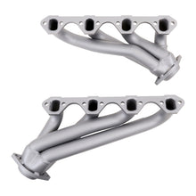 Cargar imagen en el visor de la galería, BBK 79-93 Mustang 351 Swap Shorty Unequal Length Exhaust Headers - 1-5/8 Titanium Ceramic