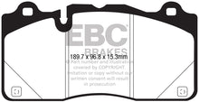 Cargar imagen en el visor de la galería, EBC 2016+ Cadillac CTS-V 6.2L Supercharged Yellowstuff Front Brake Pads