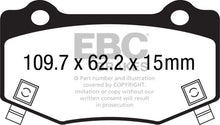 Cargar imagen en el visor de la galería, EBC 16+ Cadillac ATS-V 3.6 Twin Turbo Yellowstuff Rear Brake Pads