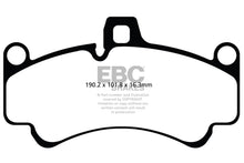 Cargar imagen en el visor de la galería, EBC 01-03 Porsche 911 (996) (Cast Iron Rotor only) 3.6 Twin Turbo GT2 Yellowstuff Front Brake Pads