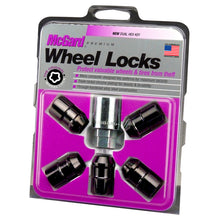 Cargar imagen en el visor de la galería, McGard Wheel Lock Nut Set - 5pk. (Cone Seat) 1/2-20 / 3/4 &amp;13/16 Dual Hex / 1.46in. Length - Black