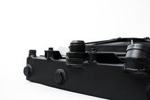 Cargar imagen en el visor de la galería, CSF Universal Half Radiator w/-16AN &amp; Slip-On Fittings/12in SPAL Fan &amp; Shroud - Black Finish