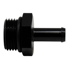Cargar imagen en el visor de la galería, DeatschWerks 8AN ORB Male to 5/16in Male Barb Fitting (Incl O-Ring) - Anodized Matte Black