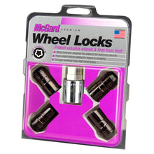 Cargar imagen en el visor de la galería, McGard Wheel Lock Nut Set - 4pk. (Cone Seat) M14X1.5 / 21mm &amp; 22mm Dual Hex / 1.639in. L - Black