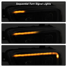 Cargar imagen en el visor de la galería, xTune Toyota Tacoma 16-18 DRL Light Bar Projector Headlights - Black PRO-JH-TTA16-LBDRL-BK