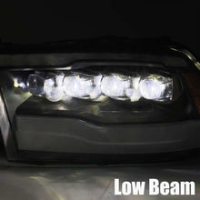Cargar imagen en el visor de la galería, AlphaRex 09-18 Dodge Ram 1500HD NOVA LED Projector Headlights Plank Style Design Alpha Black w/DRL