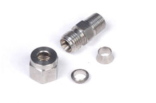 Cargar imagen en el visor de la galería, Haltech 1/4in Stainless Compression 1/8in NPT Thread Fitting Kit w/Nut &amp; Ferrule