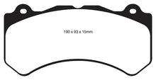 Cargar imagen en el visor de la galería, EBC 16+ Cadillac ATS-V 3.6 Twin Turbo Yellowstuff Front Brake Pads