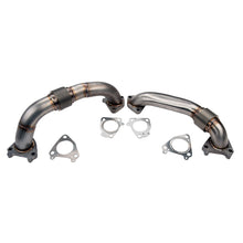 Cargar imagen en el visor de la galería, Wehrli 01-04 Chevrolet 6.6L Duramax LB7 2in Stainless Up Pipe Kit w/Gaskets - Single Turbo