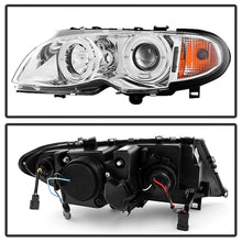 Cargar imagen en el visor de la galería, Spyder BMW E46 3-Series 02-05 4DR Projector Headlights 1PC LED Halo Chrm PRO-YD-BMWE4602-4D-AM-C