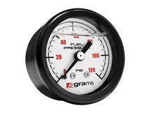 Cargar imagen en el visor de la galería, Grams Performance Universal 0-120 PSI Fuel Pressure Gauge - White Face