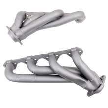 Cargar imagen en el visor de la galería, BBK 79-93 Mustang 351 Swap Shorty Unequal Length Exhaust Headers - 1-5/8 Titanium Ceramic