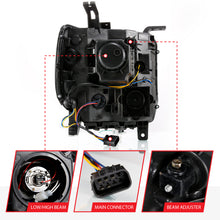 Cargar imagen en el visor de la galería, ANZO GMC SIERRA 1500 14-15 2500H/15-19 Projector Headlight Plank Style Black w/ Switchback (Halogen)