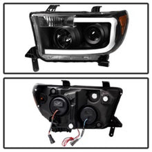Cargar imagen en el visor de la galería, xTune Toyota Tundra 07-13 LED Light Bar Projector Headlights Black PRO-JH-TTU07-LED-BK