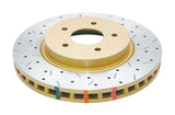 DBA 8/98+ Nissan Skyline R34 GTT Front Crossdrilled Slotted 4000 Series Rotor