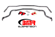 Cargar imagen en el visor de la galería, BMR 15-17 S550 Mustang Front &amp; Rear Sway Bar Kit w/ Bushings - Black Hammertone