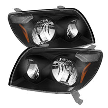 Cargar imagen en el visor de la galería, xTune Toyota 4Runner 03-05 Crystal Headlights Black HD-JH-T4R03-AM-BK