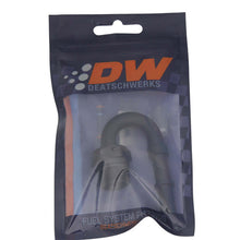 Cargar imagen en el visor de la galería, DeatschWerks 8AN ORB Male to 3/8in Male EFI Quick Connect Adapter 180-Degree - Anodized Matte Black