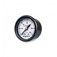 Cargar imagen en el visor de la galería, Grams Performance Universal 0-120 PSI Fuel Pressure Gauge - White Face