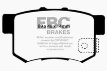 Cargar imagen en el visor de la galería, EBC 97 Acura CL 2.2 Greenstuff Rear Brake Pads
